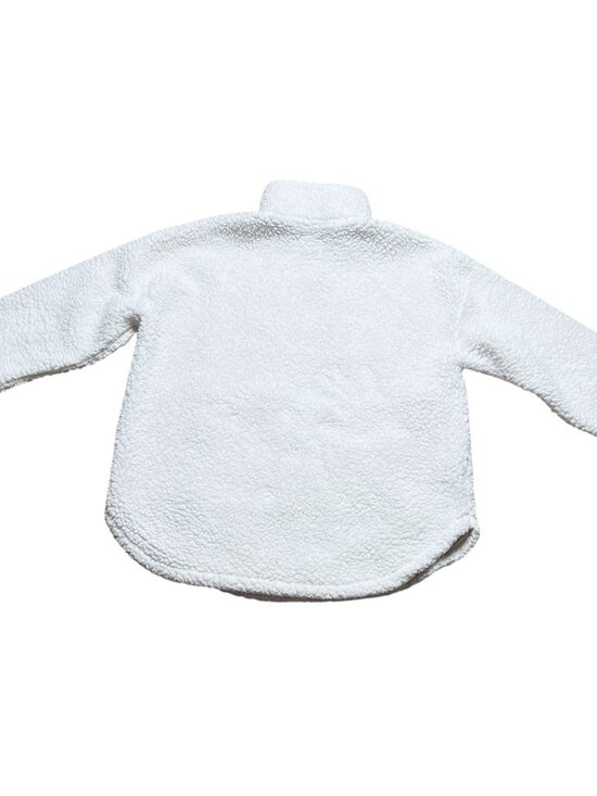 Lou & Grey Sherpa Pullover Half Zip Womens Size L Ivory Pink Cozy Teddy - Picture 4 of 4